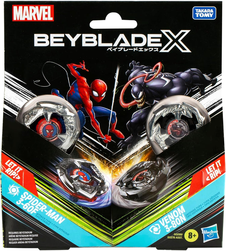 Beyblade X: Marvel - Spider-Man/Venom 2-Pack