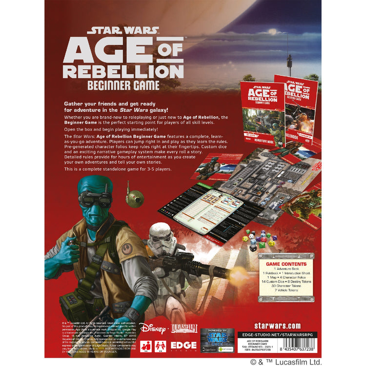 Star Wars: Age of Rebellion RPG Beginner Game