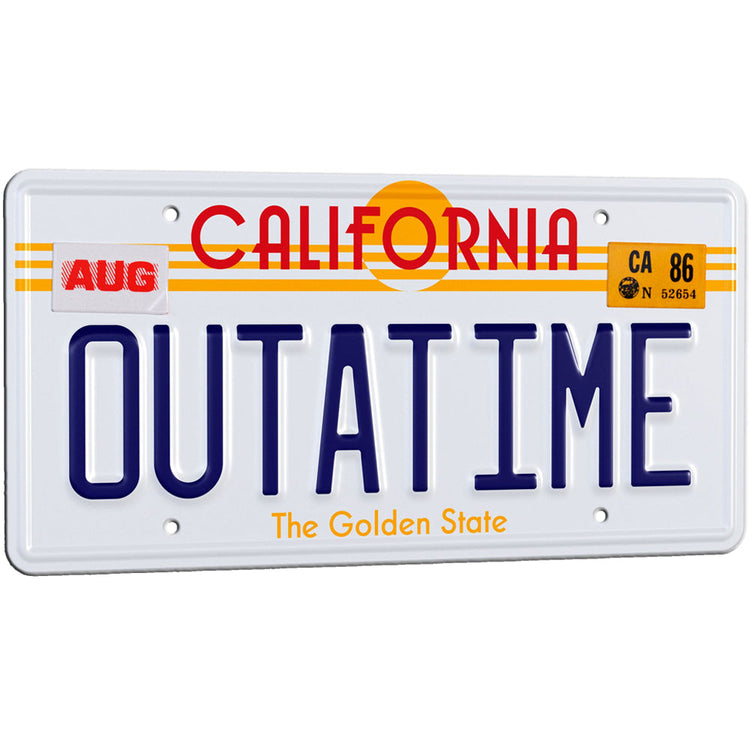 Back to the Future Replica License Plate