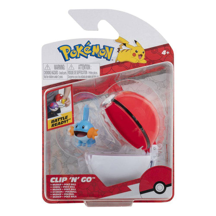Pokémon Clip 'n' Go Poké Ball & Figure: Mudkip